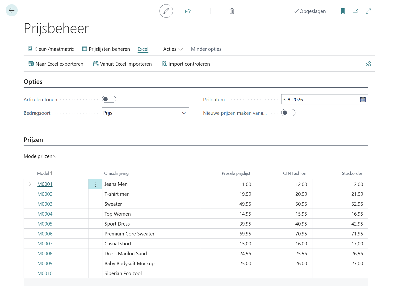 Nieuw – Prijzen sneller aanpassen via Excel